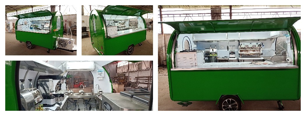 fullly equipped mobile coffee trailer for sale
