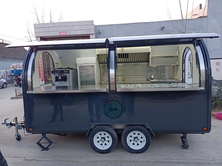 fully equipped mobile fast food trailer design