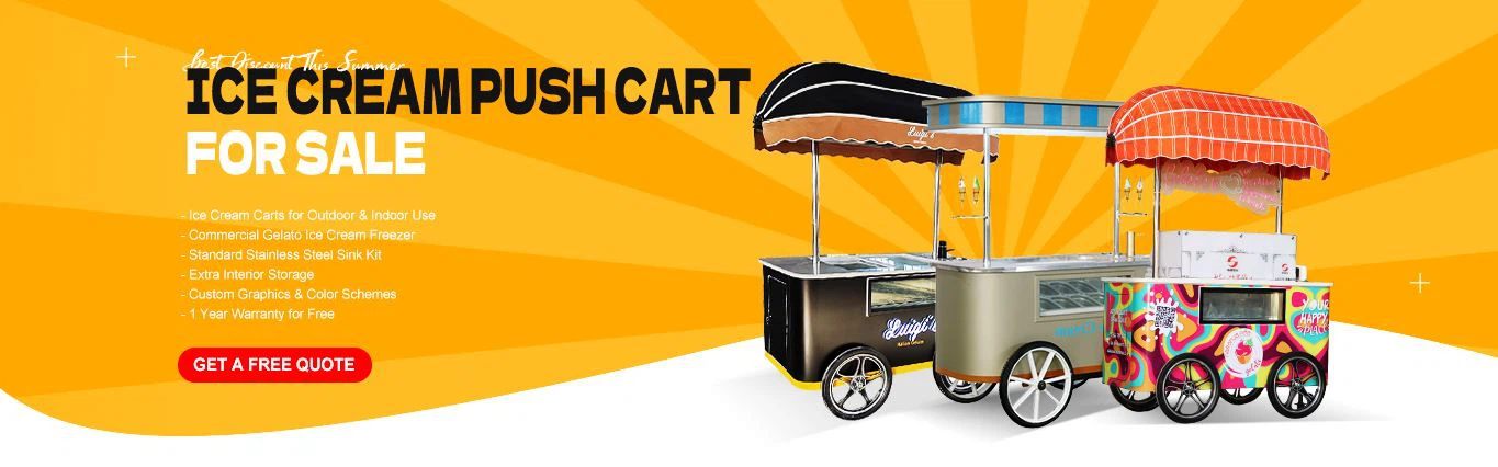 ice cream push carts for sale